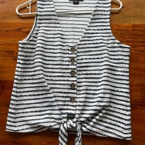 Sanctuary striped tie tank NWOT